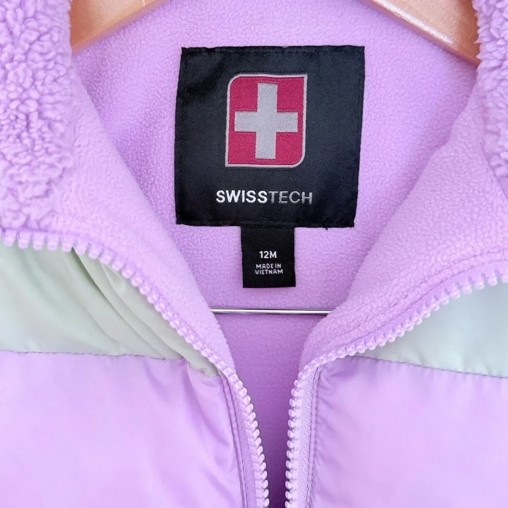 Swiss Tech toddler hooded puffer jacket Size 12M